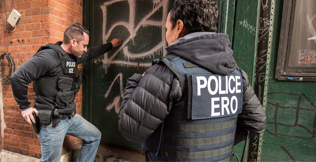 Immigration officials conducted a raid in Avenel, detaining 46 people. Immigration officials conducted a raid in Avenel, detaining 46 people.