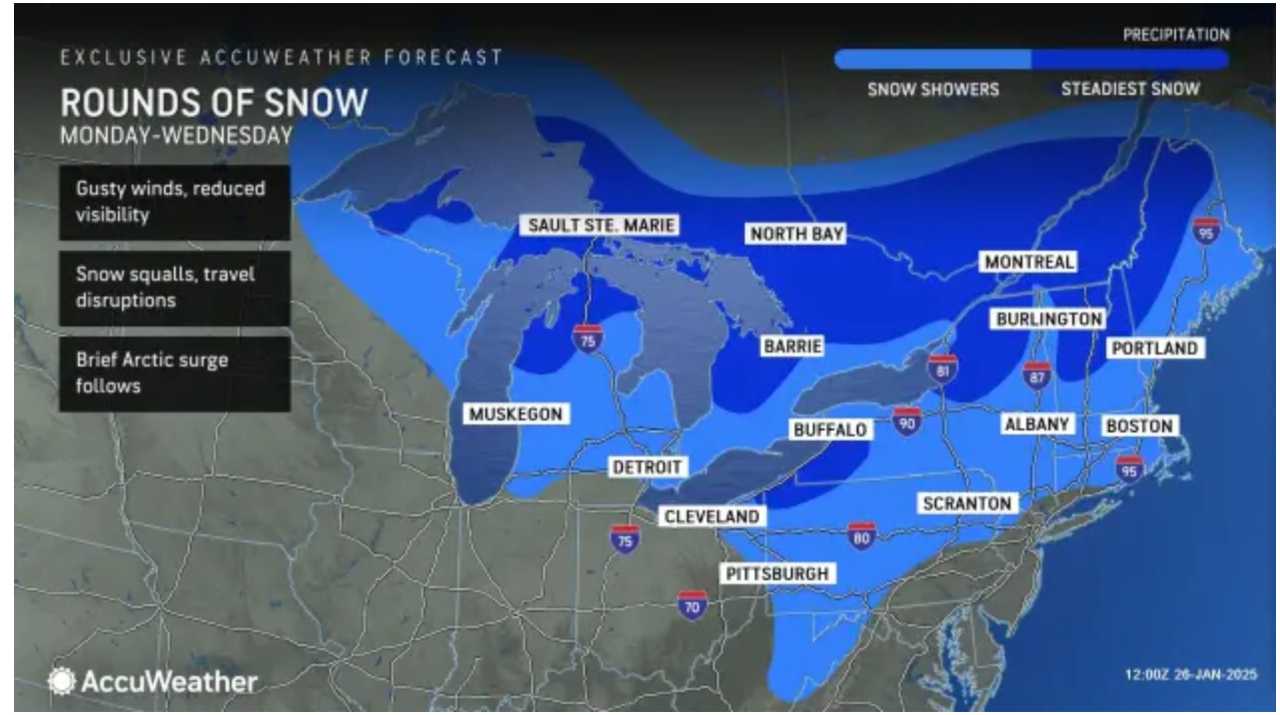 These Areas Will See QuickHitting Rounds Of Snow, Possible Hazardous