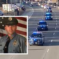 Video Shows Route 17 Procession Escorting Body Of NJ Officer Steven Fernandez Home