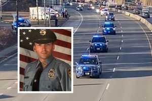 Video Shows Route 17 Procession Escorting Body Of NJ Officer Steven Fernandez Home