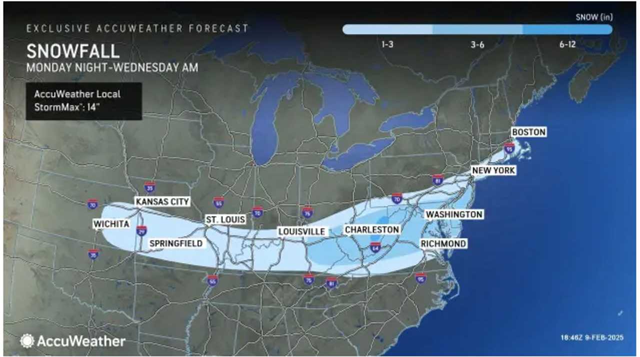 First Snowfall Projections Released For New Winter Storm Taking Aim At