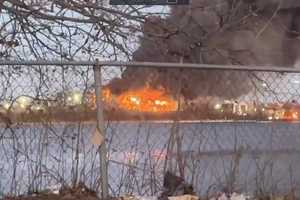 Video Shows Massive Junkyard Fire Burning In Camden