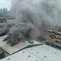 8-Alarm Fire Erupts At Roxbury Trash Transfer Station (DEVELOPING)