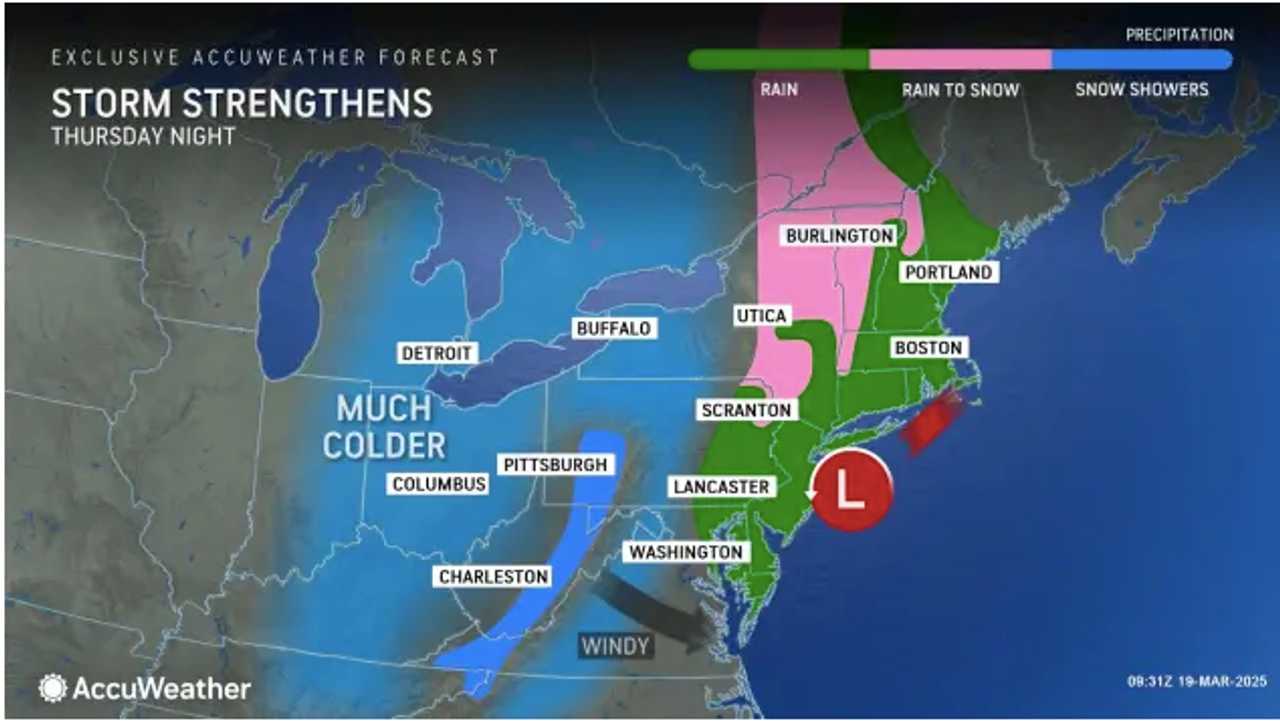 Storm Will Bring Snowfall To Parts Of Northeast Just As Spring Starts ...