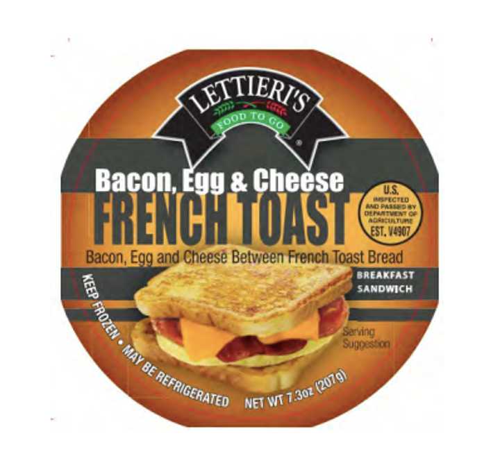 One of the products involved in the recall of nearly 500,000 pounds of breakfast sandwiches.