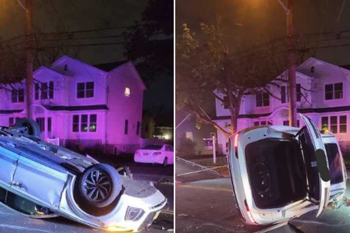 Drunk Bergenfield Driver, 25, Flips Car Into Tree Overnight In New Milford: Cops
