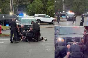 VIDEO: Man With Scissors Begs Cops To Shoot Him After NJ Crash With Kids In Car, Police Say