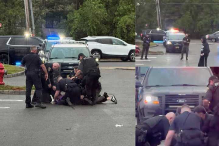 VIDEO: Man With Scissors Begs Cops To Shoot Him After NJ Crash With Kids In Car, Police Say