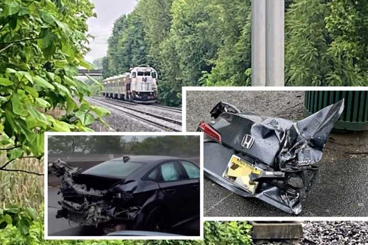 VIDEO: Totaled By A Train, Spotted On The Parkway — Because, Jersey