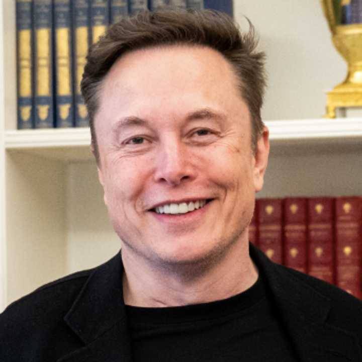 Elon Musk in the Oval Office this year.