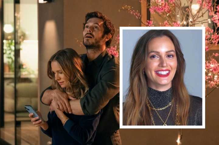 Kristen Bell and Adam Brody star on Netflix's "Nobody Wants This," with Brody's real-life wife joining season two as Bell's rival.