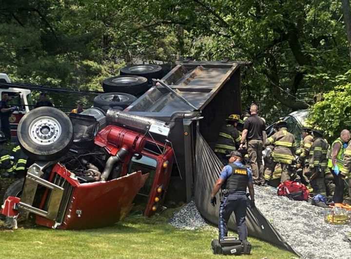 The crash occurred around 11:32 a.m. at the intersection of Goffle Hill Road and Fairview Avenue, the source said.