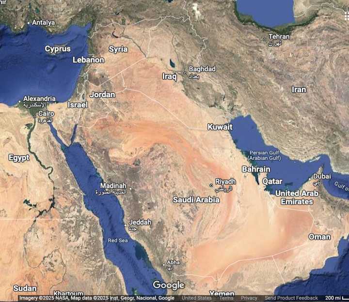 The Mideast.