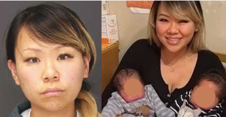 Sun Min "Grace" Yoo Chan with her twin boys.