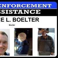 <p>Four images of the suspect released by the FBI.</p>