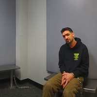 <p>Anthony Ciattarelli at police headquarters.</p>