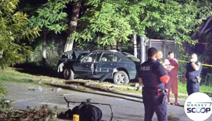 At the scene.