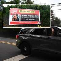 PHOTOS: Hamas Hostage Edan Alexander Welcomed Home To Tenafly With Police Escort