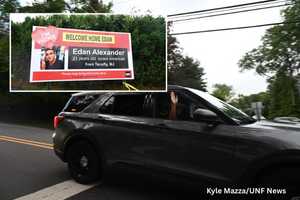PHOTOS: Hamas Hostage Edan Alexander Welcomed Home To Tenafly With Police Escort