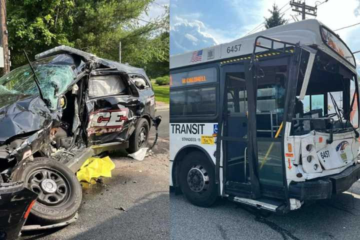 Roseland Officer Seriously Hurt In Crash Involving Commuter Bus: Source