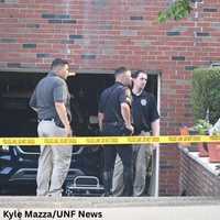 <p>At the scene in Fort Lee</p>