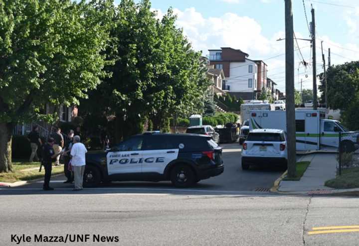 At the scene.
