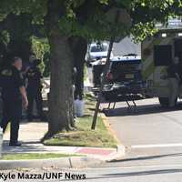 <p>At the scene in Fort Lee</p>