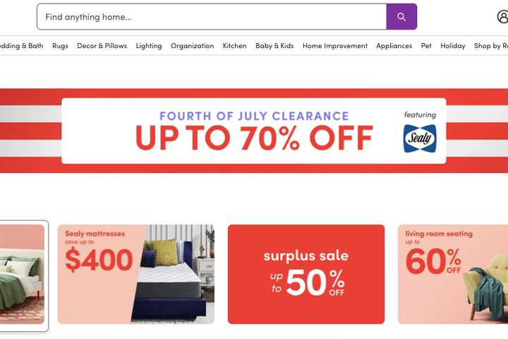 Wayfair's 4th Of July Sale Is On—Save Up To 70% Now