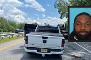 Route 42 Chase Ends In Woods With K9 Takedown, Stolen Truck Had Bullet Holes: Police