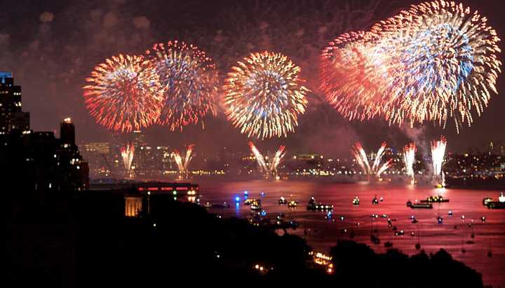 Fireworks over the Hudson River (file photo).