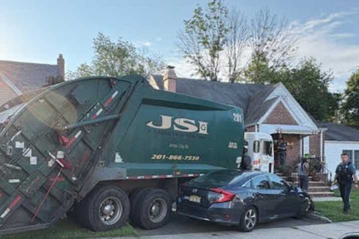 Runaway Garbage Truck Rolls Into Bergen County Home, Driver Gets 4 Tickets: Police