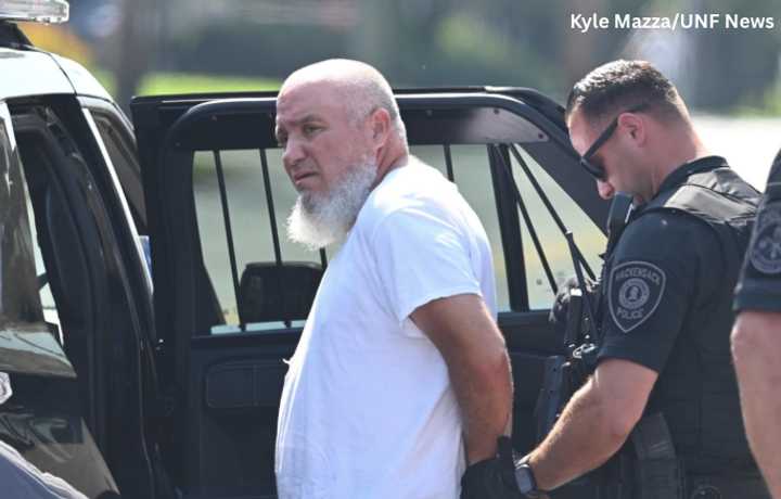 Agustin Fuentes-Sanchez is taken into custody at the Chit Chat Diner.