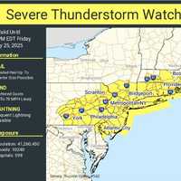 Severe Thunderstorm Watch Issued For CT