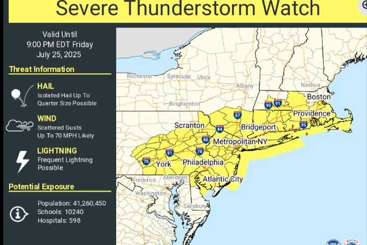 Severe Thunderstorm Watch Issued For These NY Counties