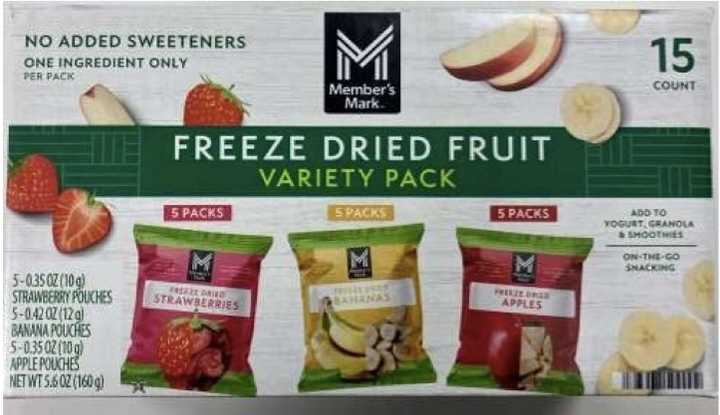 Member’s Mark&nbsp;Freeze Dried Fruit&nbsp;Variety Pack.