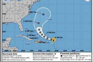 Erin Quickly Strengthens To Category 4 Hurricane Status With 130 MPH Winds