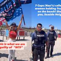 Trump Flags Or Beach Fees? Viral Video Shows 7 Cops Face Off With Women In Seaside Heights