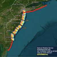 <p>A rip current risk is in effect along the New Jersey coast Tuesday, Aug. 19.</p>