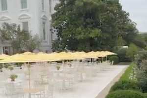 White House Rose Garden’s Mar-A-Lago Style Revamp With Patio, Umbrellas Draws Mixed Reviews