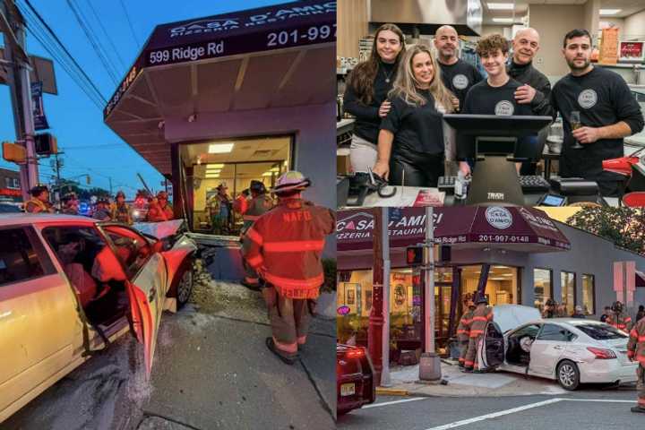 VIDEO: DUI Driver Plows Into Newly-Opened Bergen County Pizzeria, Owners Recount Scary Moment