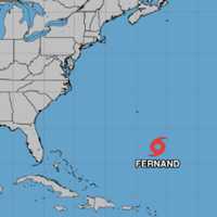 <p>Tropical Storm Fernand formed late Saturday afternoon, Aug. 23.</p>