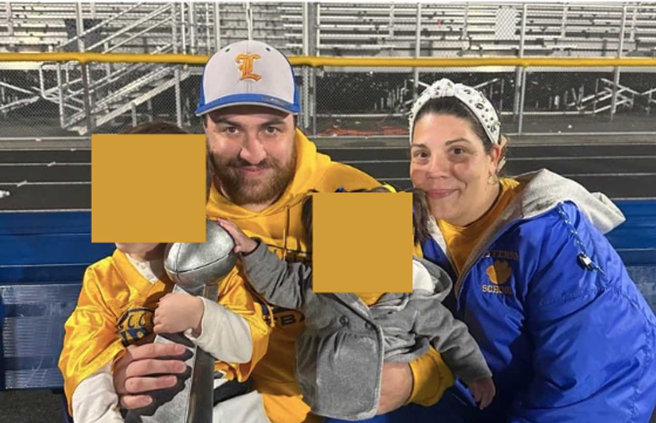 James Wapinsky and Sarafina Gofinkle were arrested after children and dogs were found living in squalid conditions in their Lyndhurst home, police said. James Wapinsky and Sarafina Gofinkle were arrested after children and dogs were found living in squalid conditions in their Lyndhurst home, police said.
