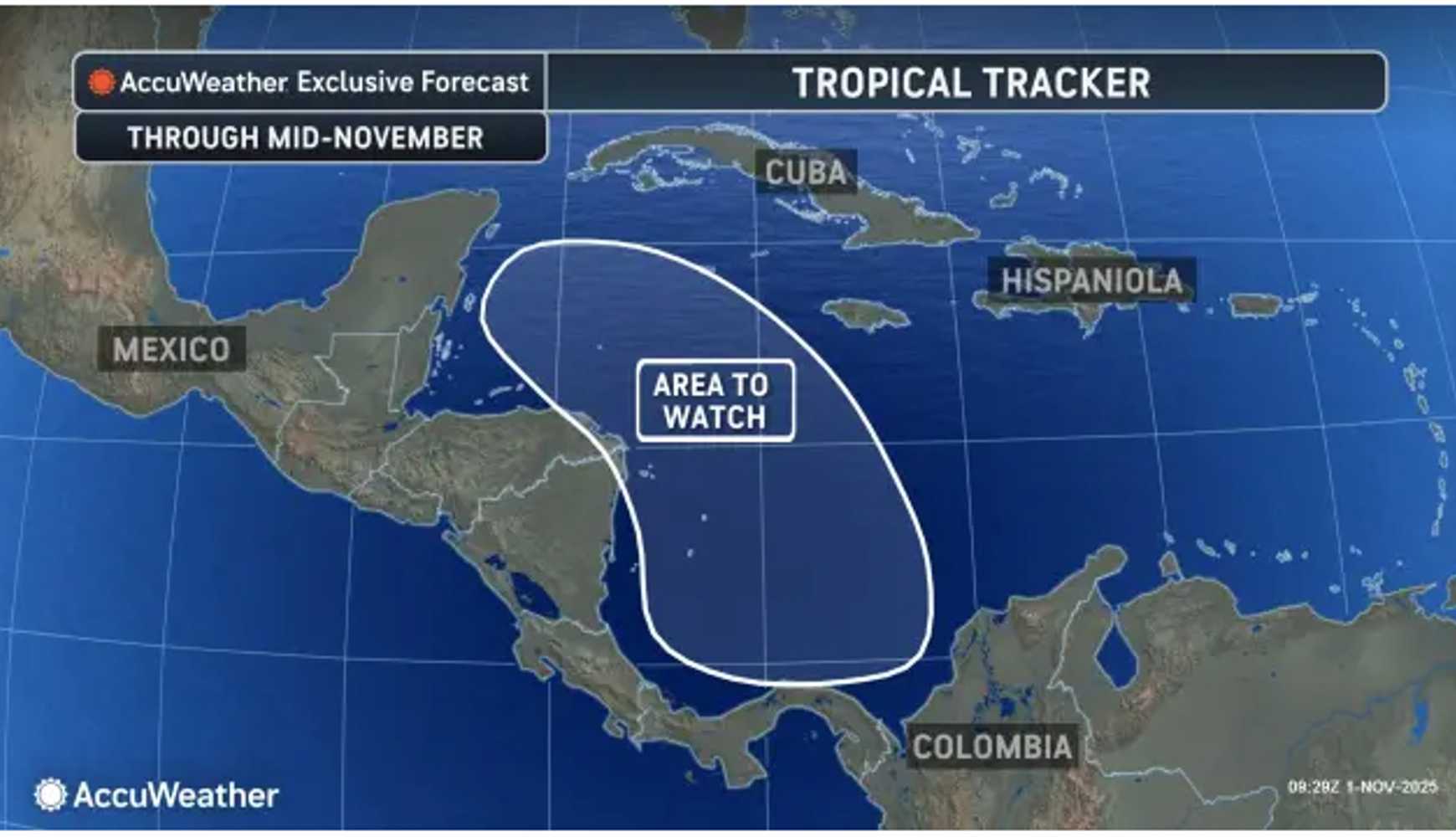 
The same area where Melissa developed into a Category 5 hurricane is being monitored for tropical development.
