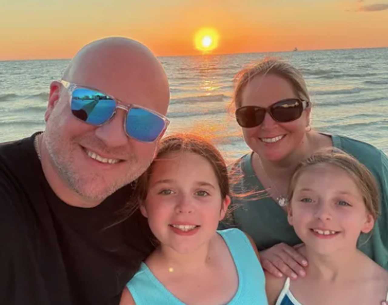 Vito and Kim Spadea with their daughters.