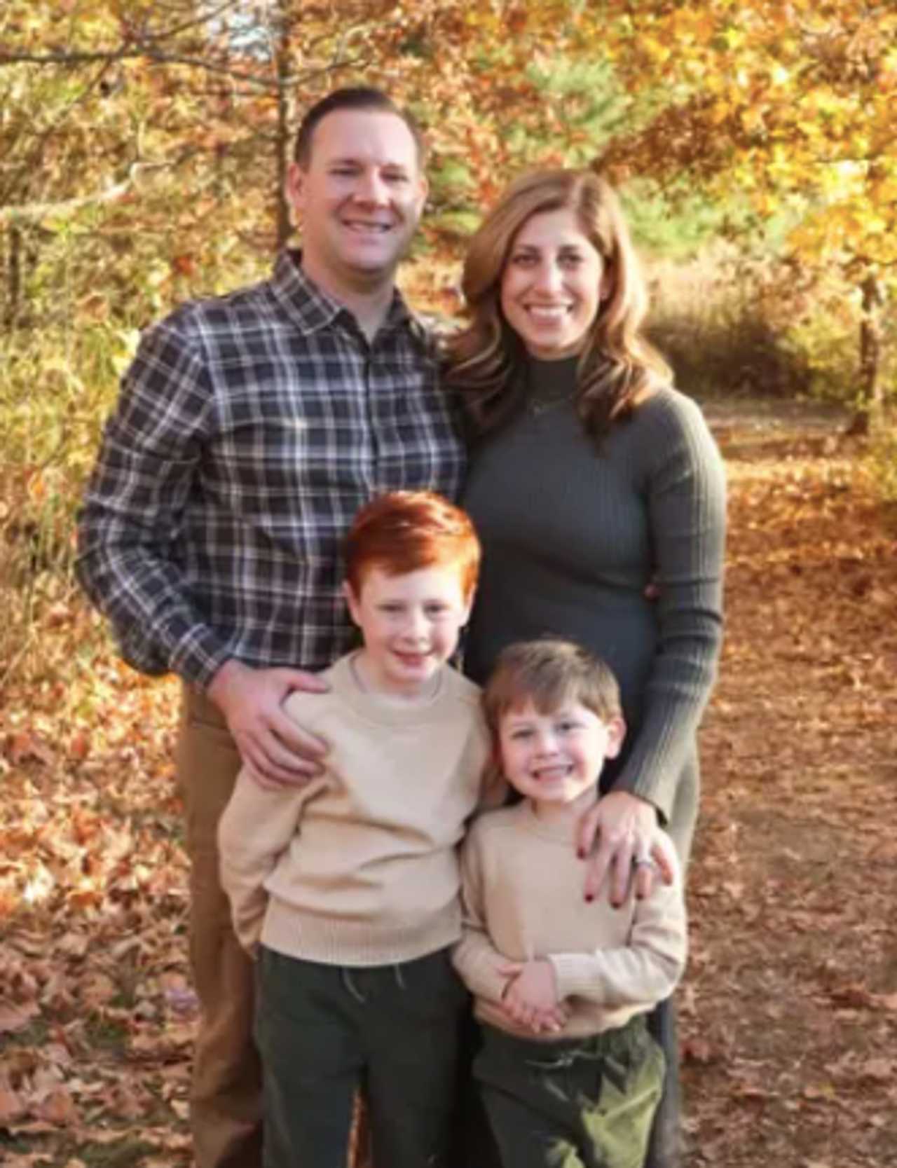 Brian Baker with his wife, Jaclyn, and two sons. Brian Baker with his wife, Jaclyn, and two sons.