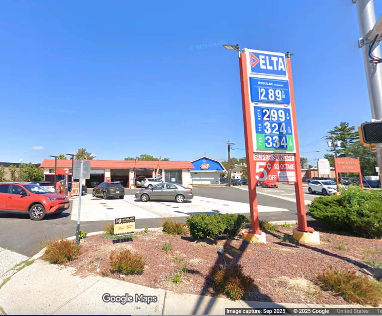 Delta station in Rochelle Park