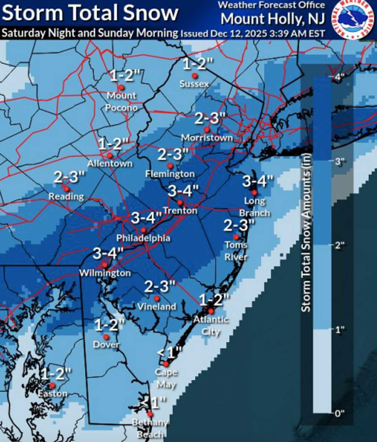 Snow totals for this weekend Snow totals for this weekend