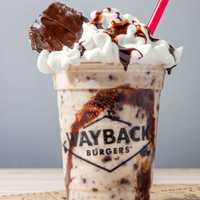 <p>A Wayback Burgers milkshake.&nbsp;</p>