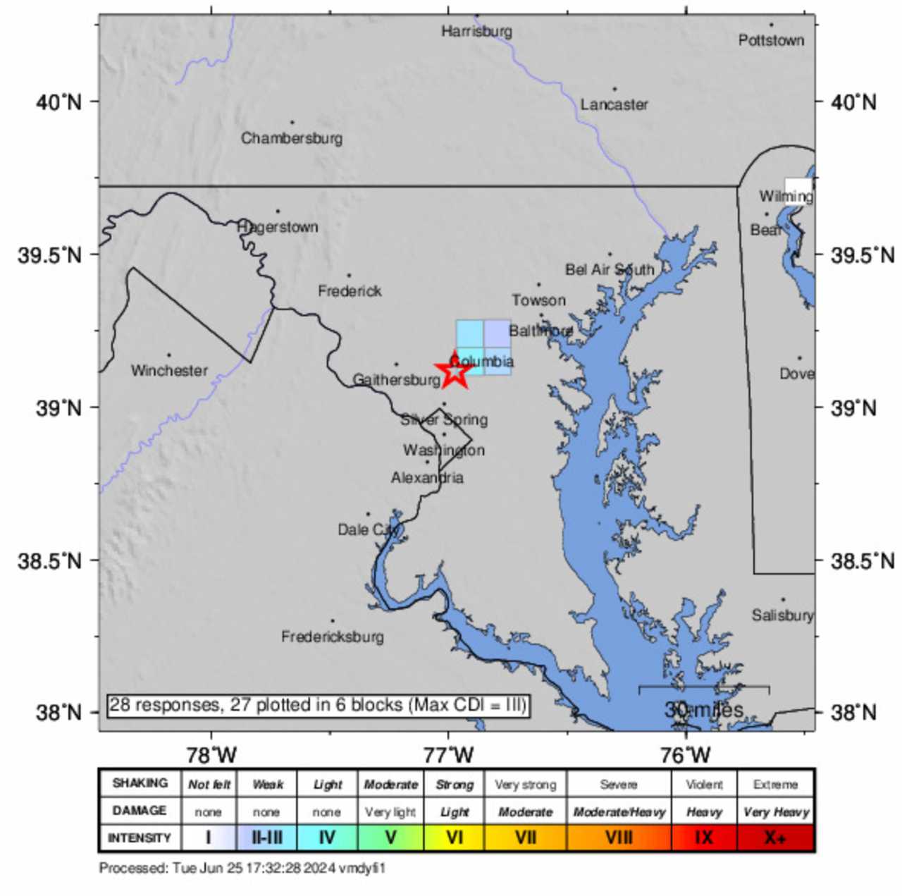 1.8 Magnitude Earthquake Reported In Maryland US Geological Survey