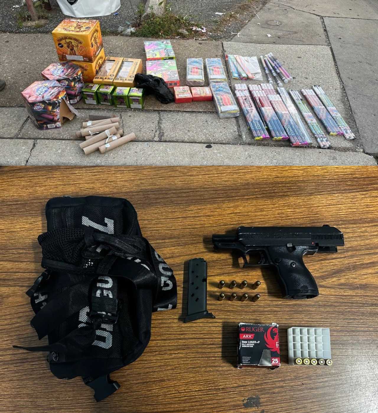 Illegal Fireworks, Gun Recovered From Driver With Expired Temporary